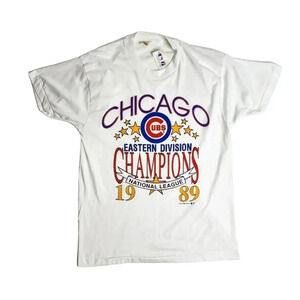 Chicago Cubs 1989 Eastern Champions National League Screen Stars Size XL NEW